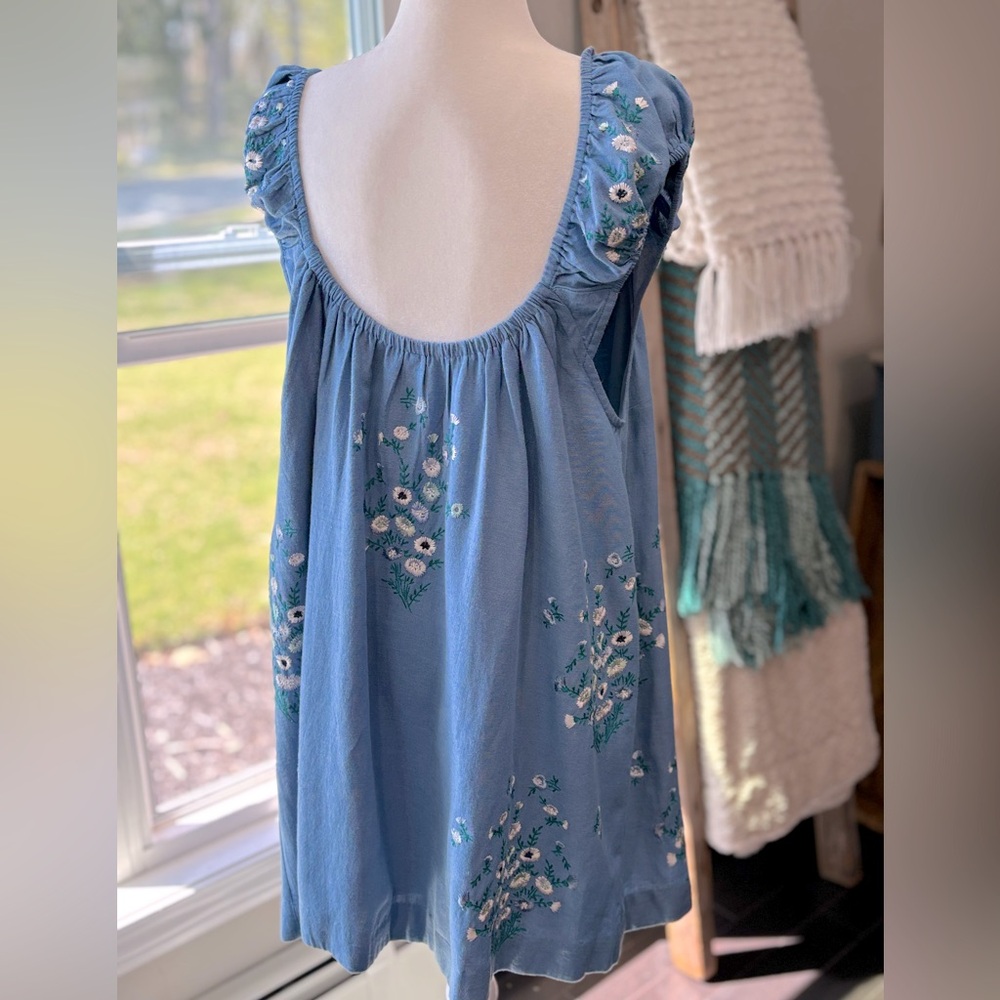 Free People Wildflower Embroidered Minidress - Picture 6 of 15